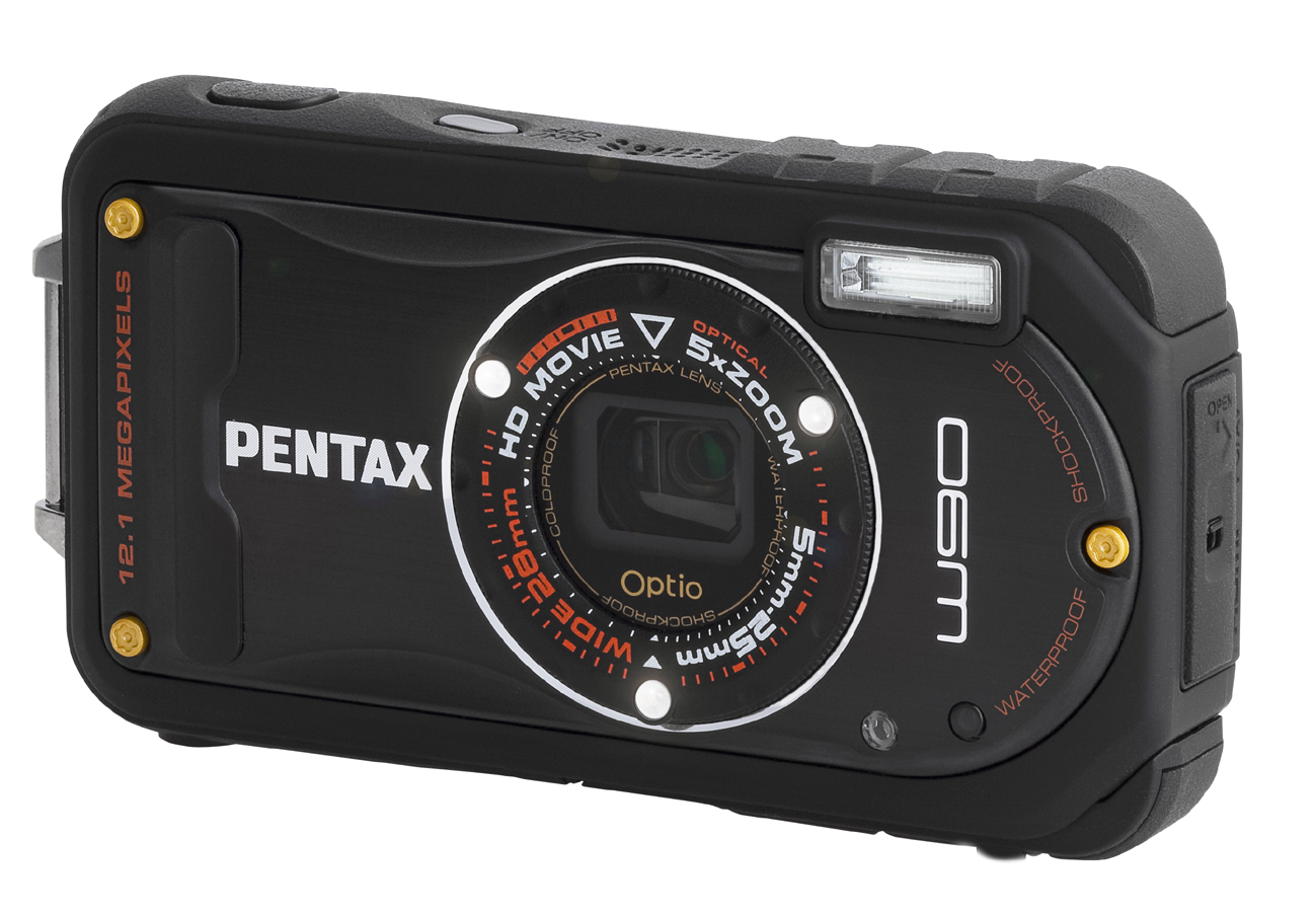 Optio W90 (Black)_cross with LED