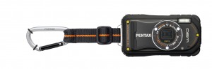 Optio W90 (Black)_front with LED