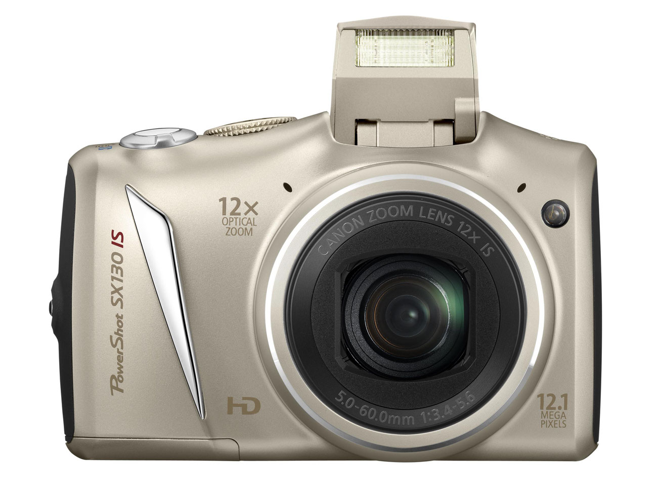 PowerShot SX130IS FRT FLASH SILVER