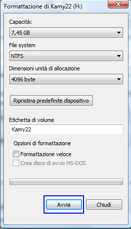 formattare_chiavetta_usb