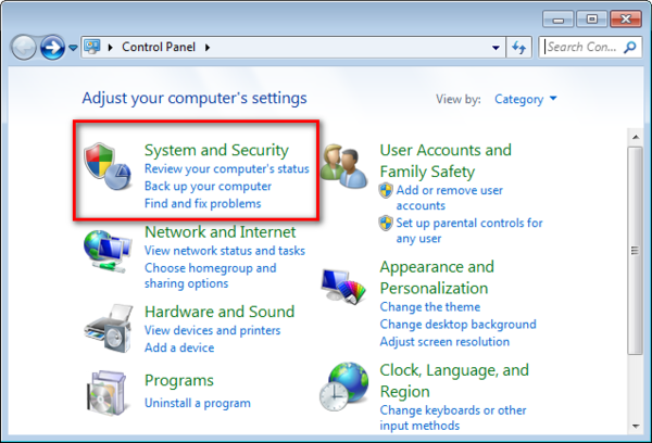 system_and_security_creare_punto_di_ripristino