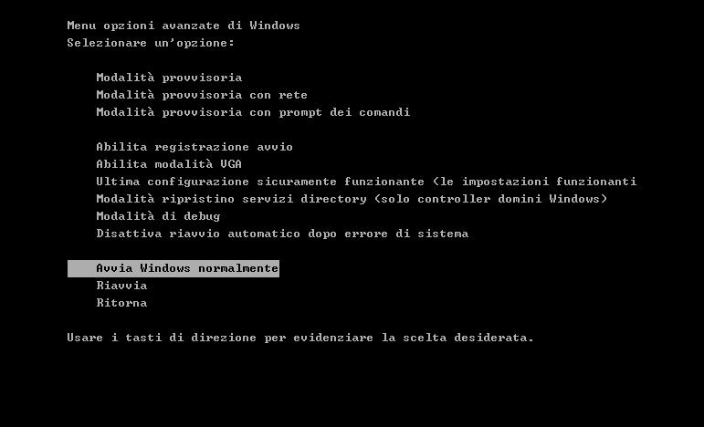 riprsitino_configurazione_sistema_schermata_blu