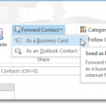 vcard outlook
